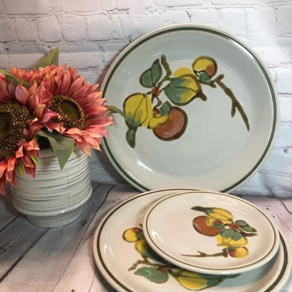 Vintage Sakura stoneware orchard Plate choice of item - Picture 2 of 7